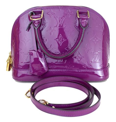 lv purple sholder bag